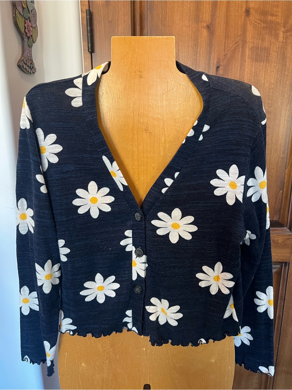 Old Navy cardigan sweater daisy XS ladies or XXL kids size